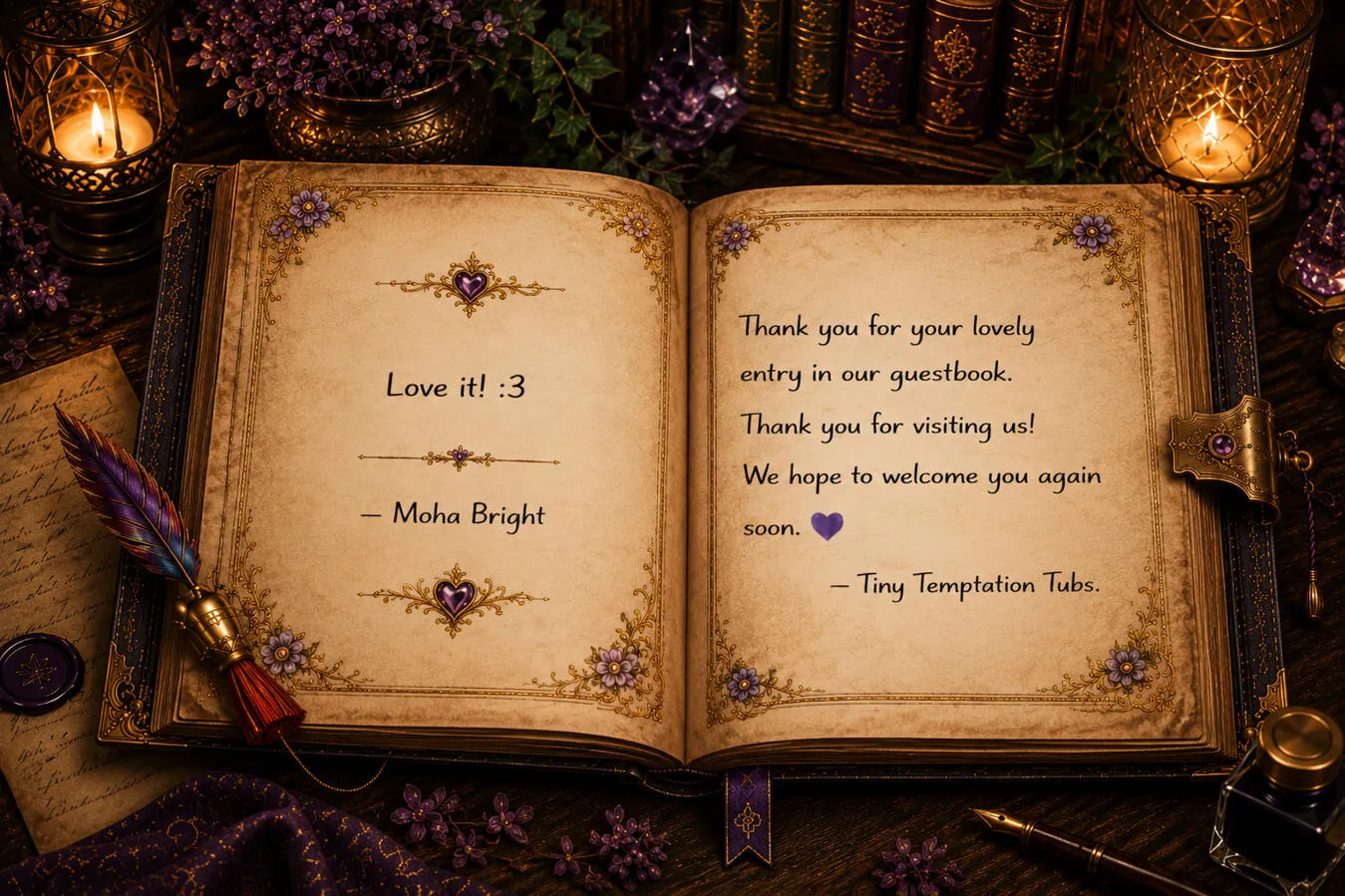 Guestbook message 1